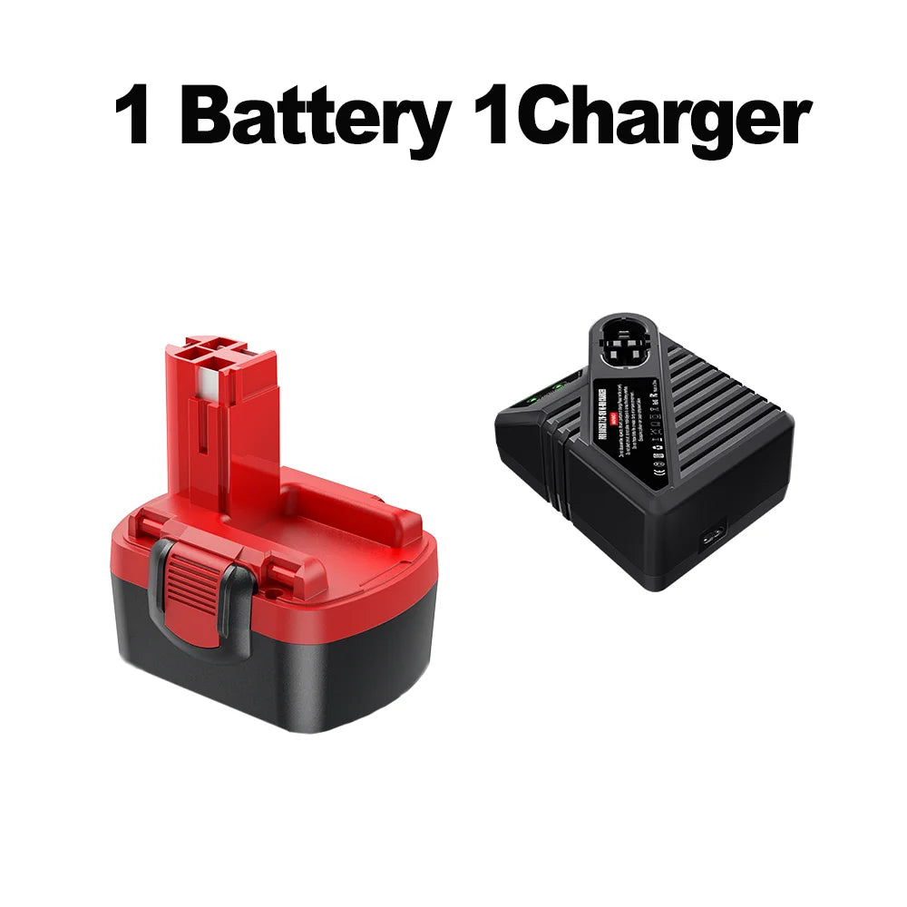 Powtree 14.4V For Bosch Battery BAT038 4000mAh NI-MH Power Tool Battery For Bosch BAT040 BAT038 BAT041 BAT159 PSR GSR GWS