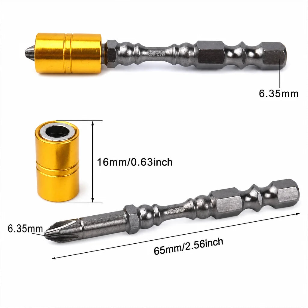 2Pcs/Set Strong Magnetic Screwdriver Bit Set 65mm Phillips E