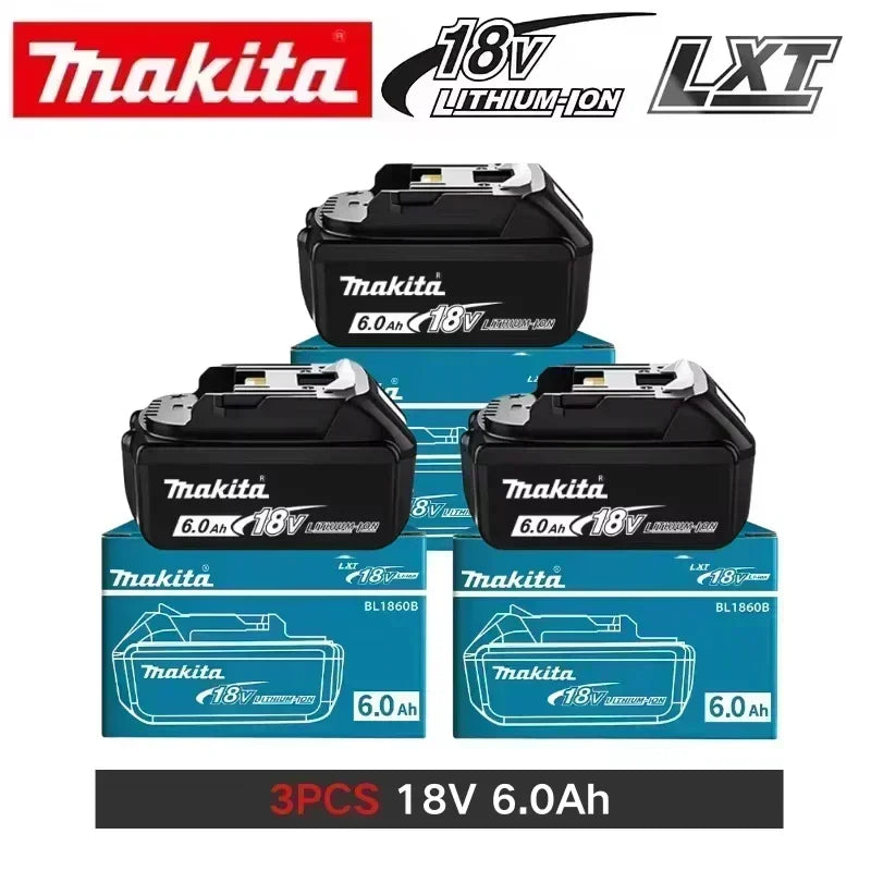 Genuine 6AH Makita BL1860 6Ah Battery Power Tools Li-ion Replacement LXT BL1850 BL1840 for 18V Screwdriver with BMS 18V Battery