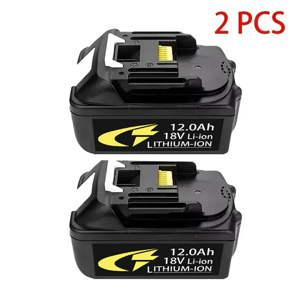 18V 12Ah Replacement Battery for Makita BL1860 BL1850 BL1840 BL1830 Cordless Power Tools Rechargeable Li-ion Battery Pack