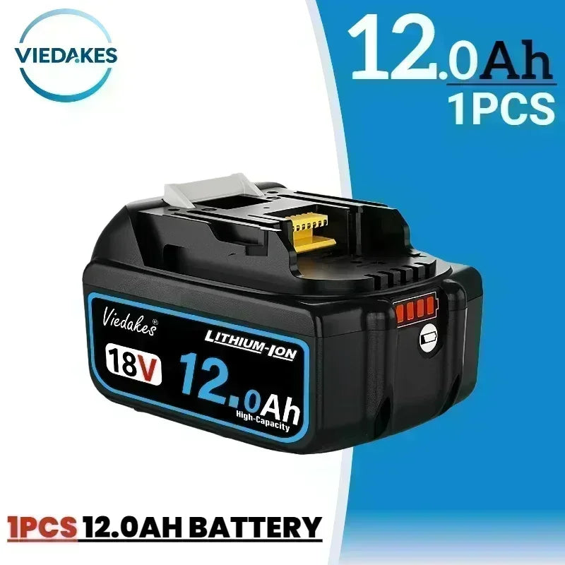 For Makita 18V Battery 12.0Ah Rechargeable Li-ion Battery Pack for BL1860 BL1850 BL1840 BL1830 LXT Power Tool Battery