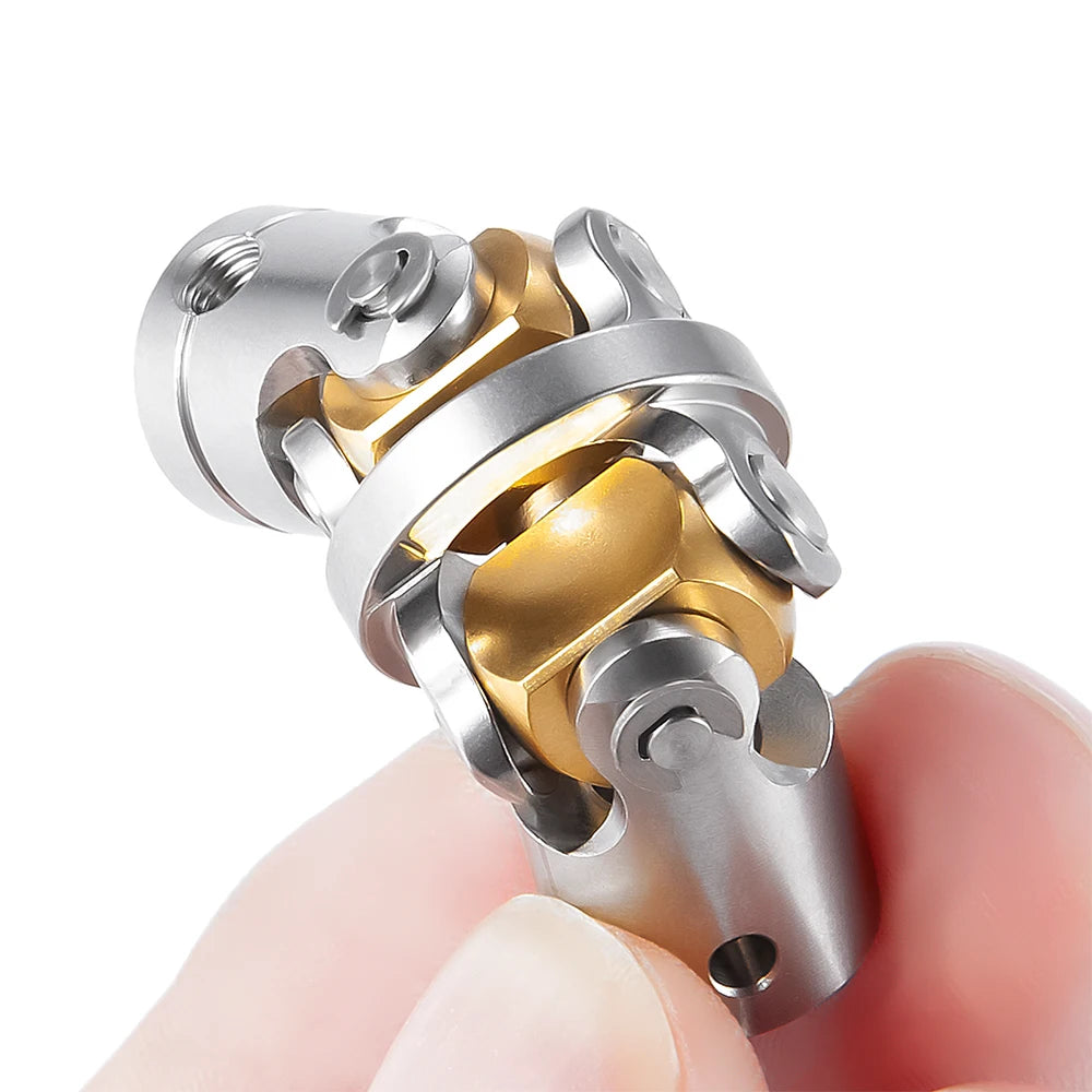 TRINOOD 1Pcs Stainless Steel RC Car Couplings Shaft Motor Co