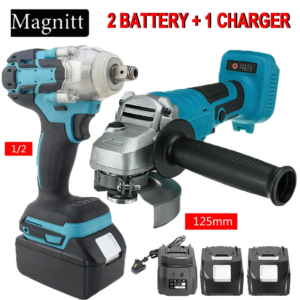 125mm Brushless Electric Angle Grinder Combo Kit Impact Wren