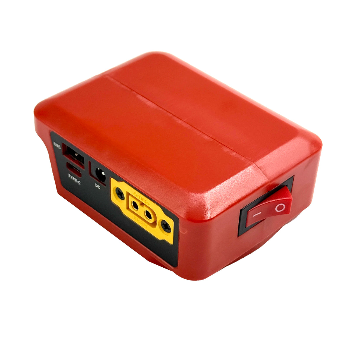 Power Bank for Makita/Dewalt/Milwaukee 18V Lithium Batteries Dual Charging & 9-30V DC/XT60/USB-C with Digital Display