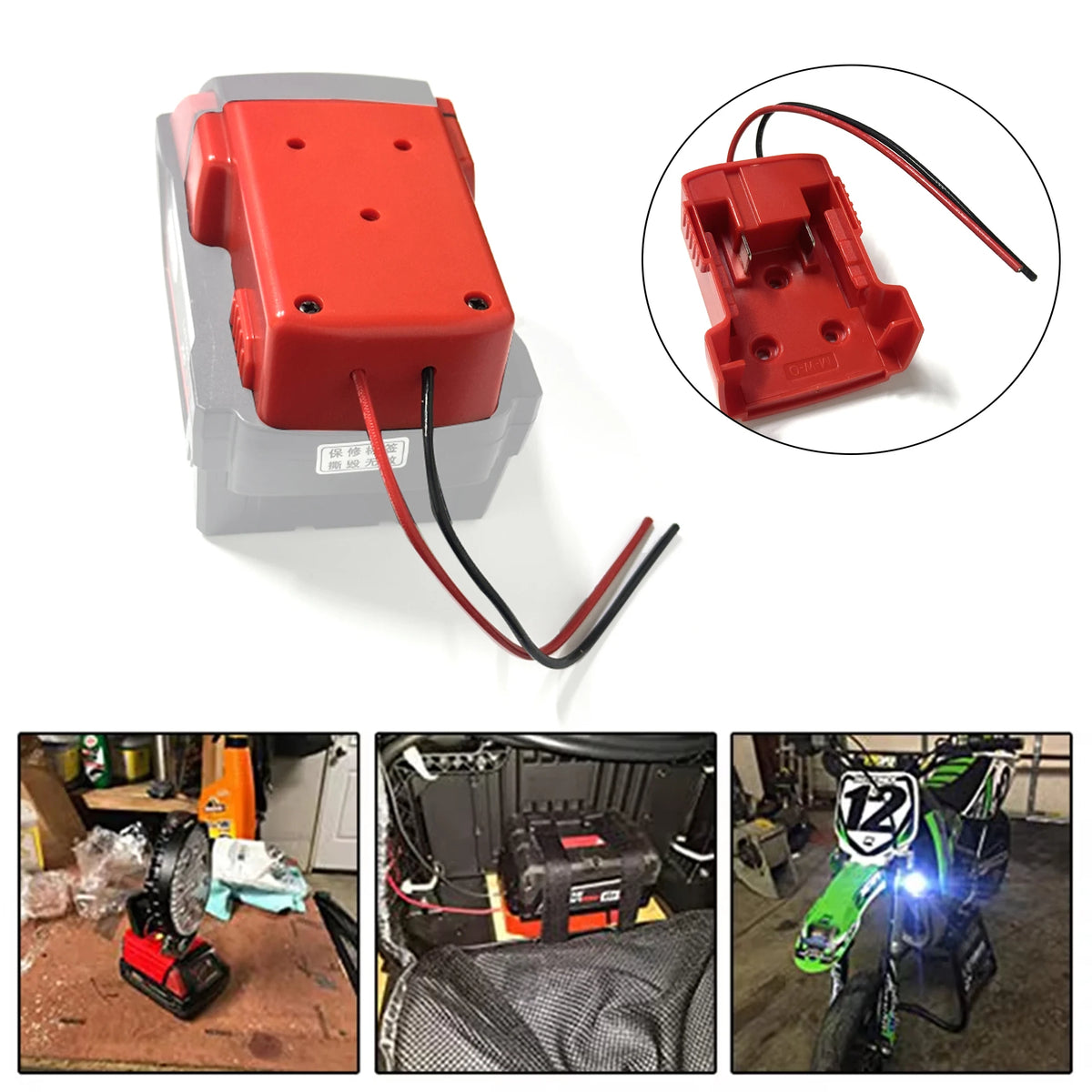 For Milwaukee 18V Li-ion Battery Adapters Dock Power DIY Bat