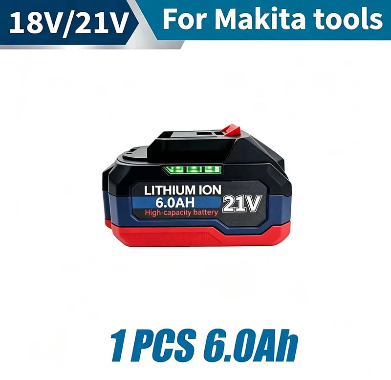 21V for Makita Battery Power Tools Li-ion Replacement LXTBL1860 BL1850 for 18V/21V Screwdriver with BMS 18V Battery