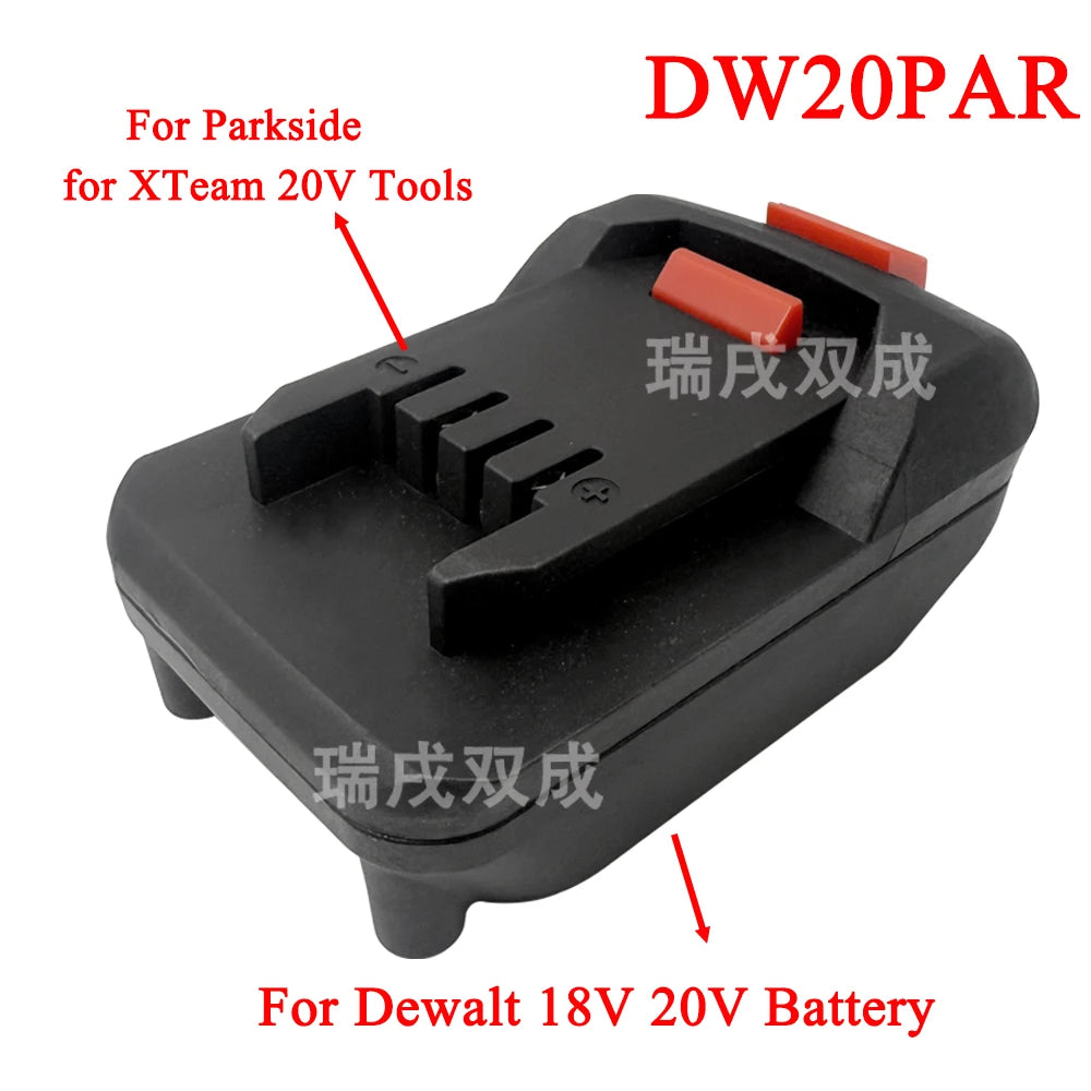 For Parkside XTeam 20V Power Tool Converter Adapter for Makita for Milwaukee for Dewalt for Einhell for Bosch 18V Li-ion Battery