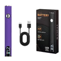 510 Thread Battery Cart Pen Adjustable Voltage 650mAh Battery with USB Charger Cable Electronics Repair (No Soldering Iron Tip)