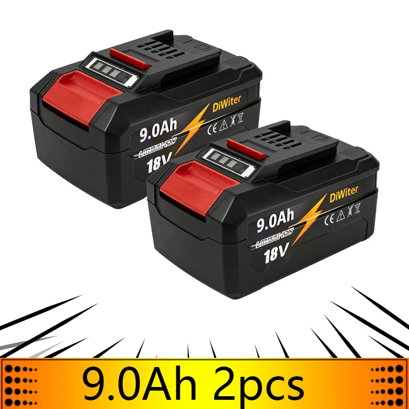 good New 18V 9000mAh Lithium-ion Rechargeable Battery 4511481 for Einhell 18-Volt Power X-Change Cordless Power Tools Ozito