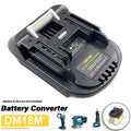 DM18M Battery Adapter Compatible for Dewalt 18v-20v Lithium 