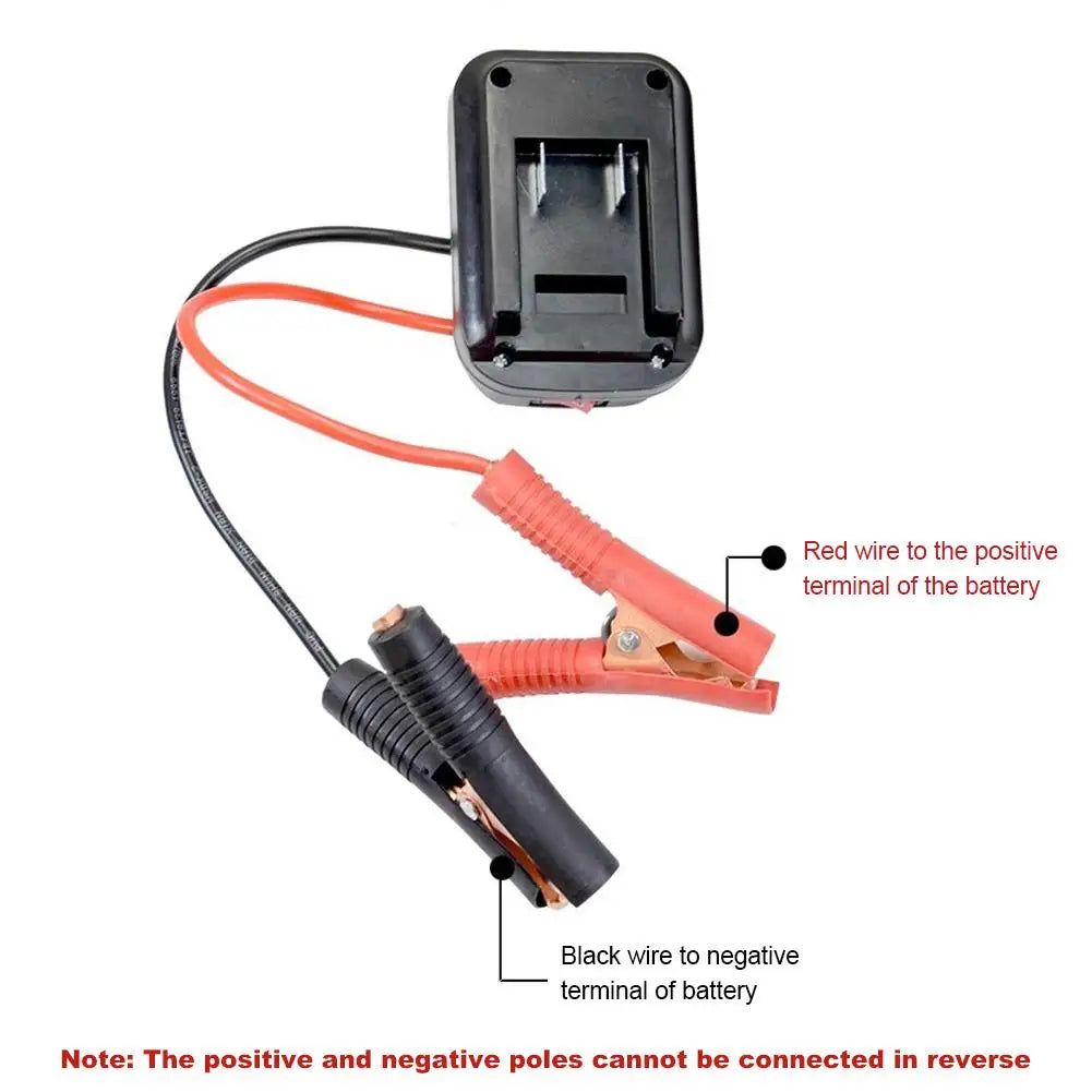 Car Lithium Battery Converter Charger Clip Auto Igniter Jump