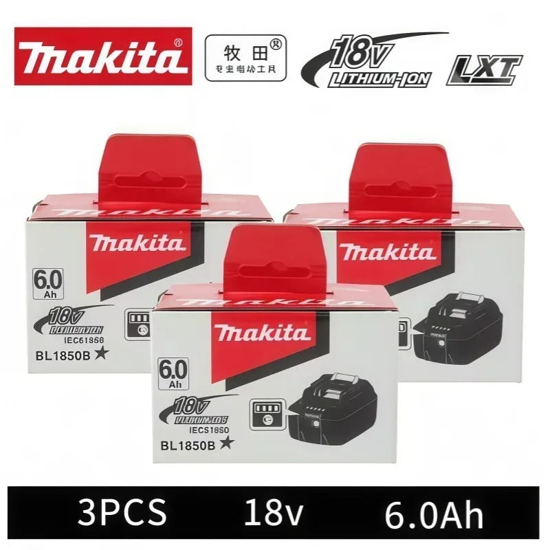 100% Original Makita Battery 6.0Ah Rechargeable Battery 18V Replacing Makita BL1830B L1840B L1850B L1860B Power Tool Battery