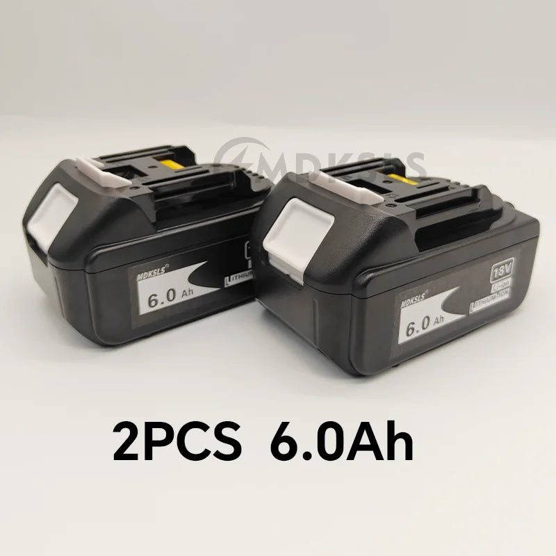 2026 NEW for Makita 18V 6/12Ah Rechargeable Power Tools Battery with LED Li-ion Replacement LXT BL1860B BL1860 BL1850+3A Charger