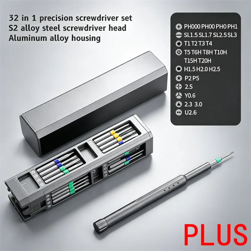 Precision Screwdriver Set 8 32 43 46 in 1 Torx Hex Phillips Magnetic Screwdriver Bit Phone Watch Laptop Mini Repair Tool Set