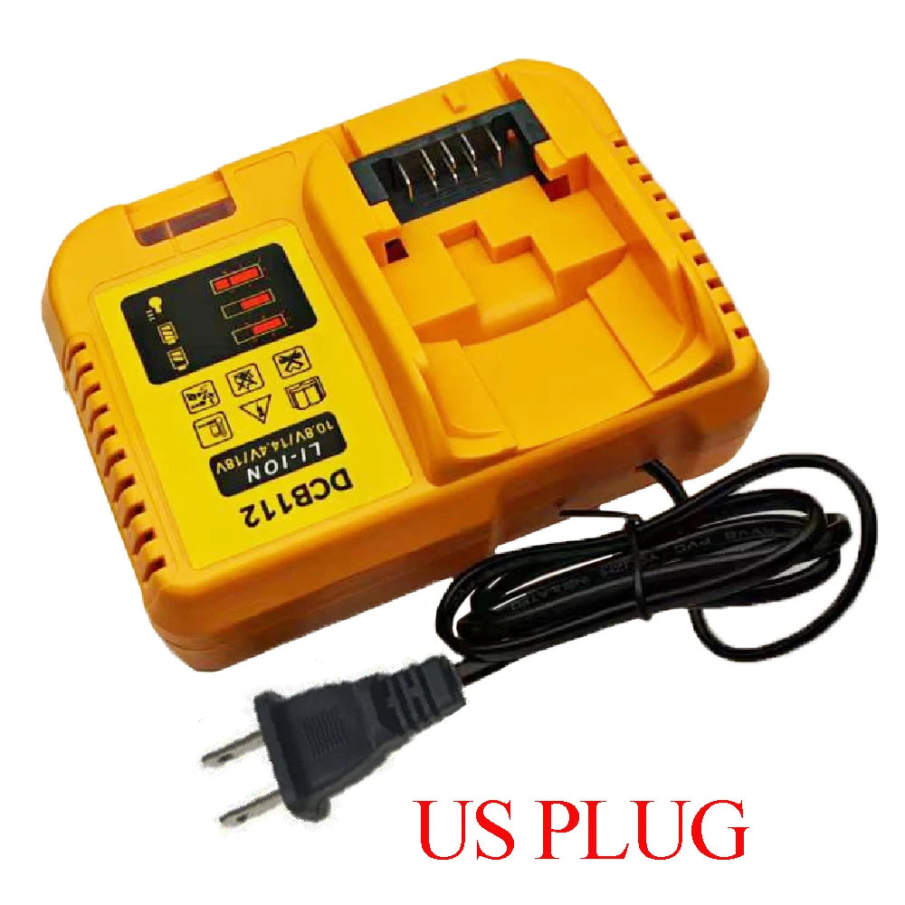 Power Tool Parts DCB112 For Dewalt 10.8V 12V 14.4V 18V 20V DCB206 DCB203 DCB120 Lithium Battery Charger DCB107 DCB115 DCB105