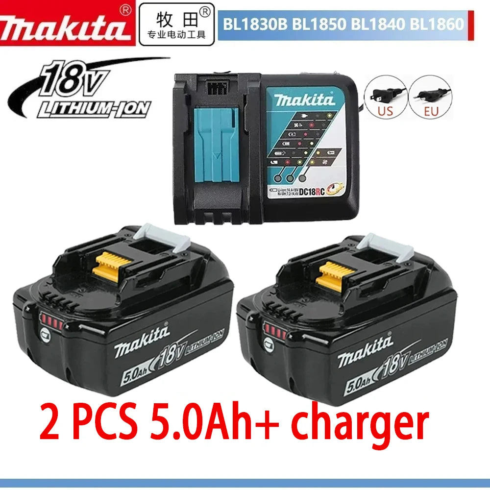 Makita 18V 6/5Ah Original Rechargeable Battery Fits BL1840 BL1850 BL1860B High-Capacity Power Tool Battery Reliable Performance