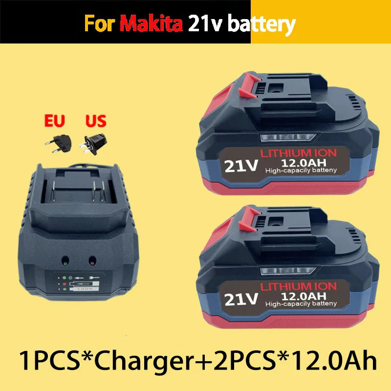 For Makita 18V21V 6.0Ah9.0Ah 12.0Ah Battery Power Tools Li-ion Replacement LXT BL1850 BL1860 DDF487 for 18V Screwdriver with BMS