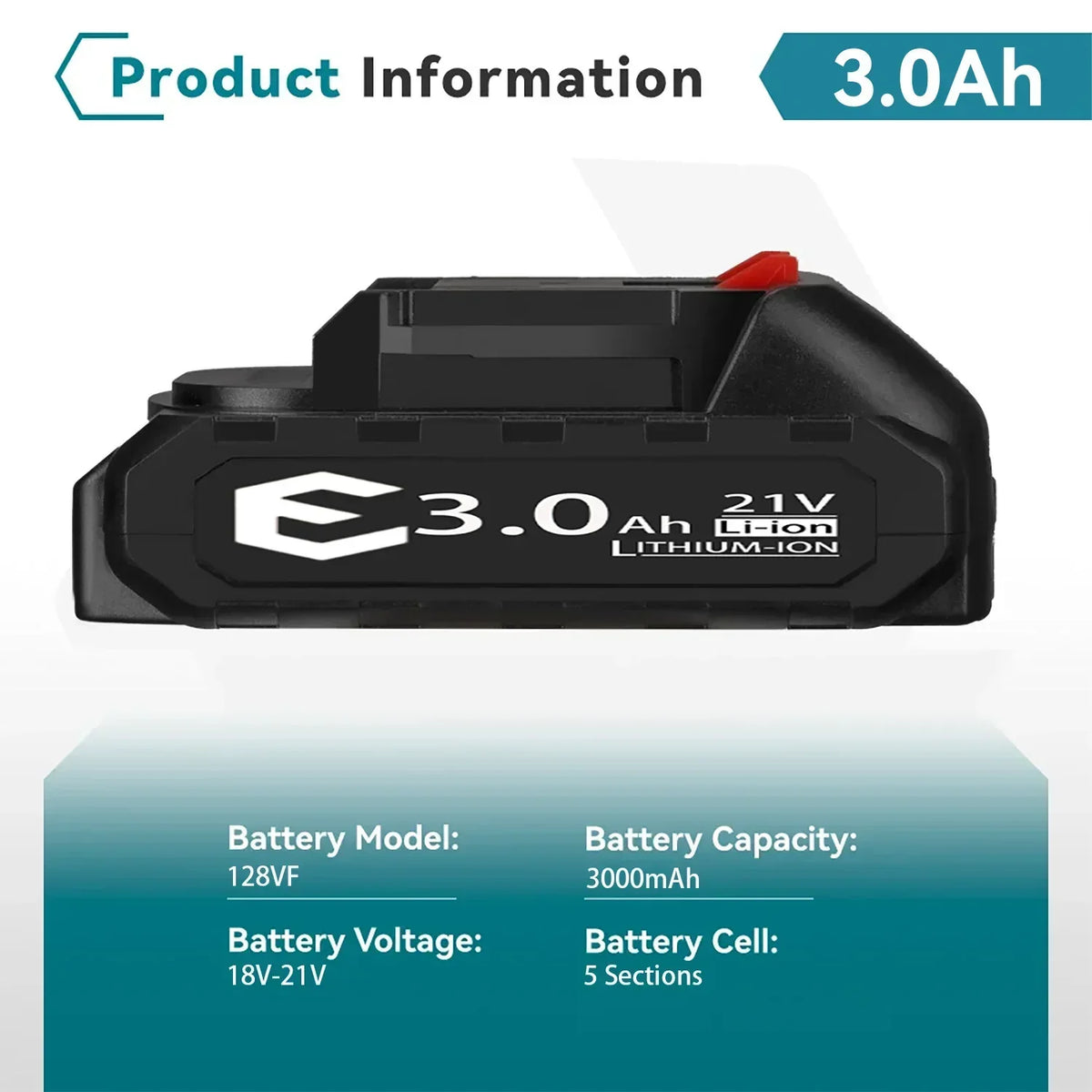 18V 21V 388VF Battery Rechargeable 3000mah 6000mah 9000mah L