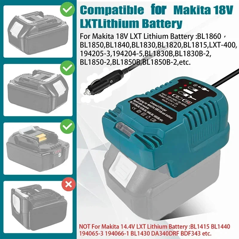 Power Tool Accessories DC 12V 24V Cigarette Lighter Plug Li-