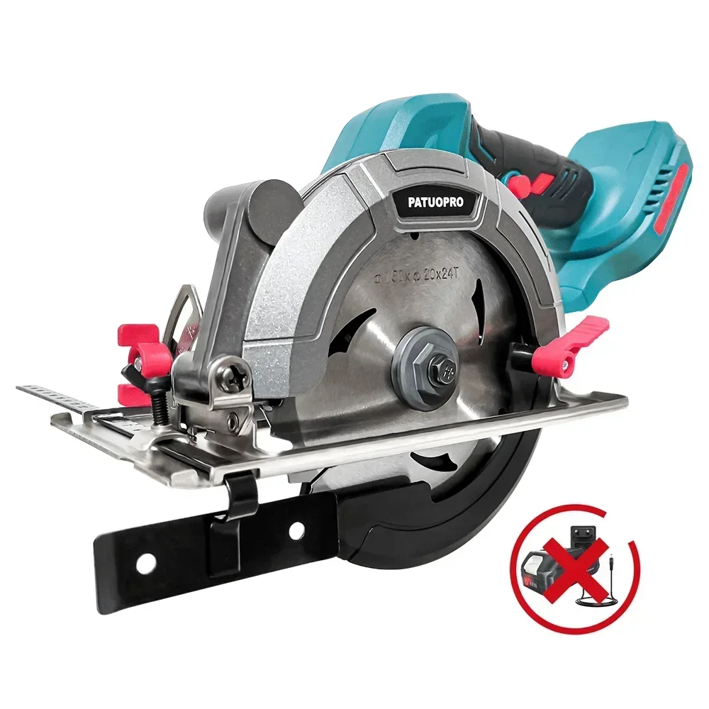 PATUOPRO 6 Inch Brushless Circular Saw Compact Electric Saw Wood Metal Ceramic Tiles Cutter Power Tool For Makita 18V Battery