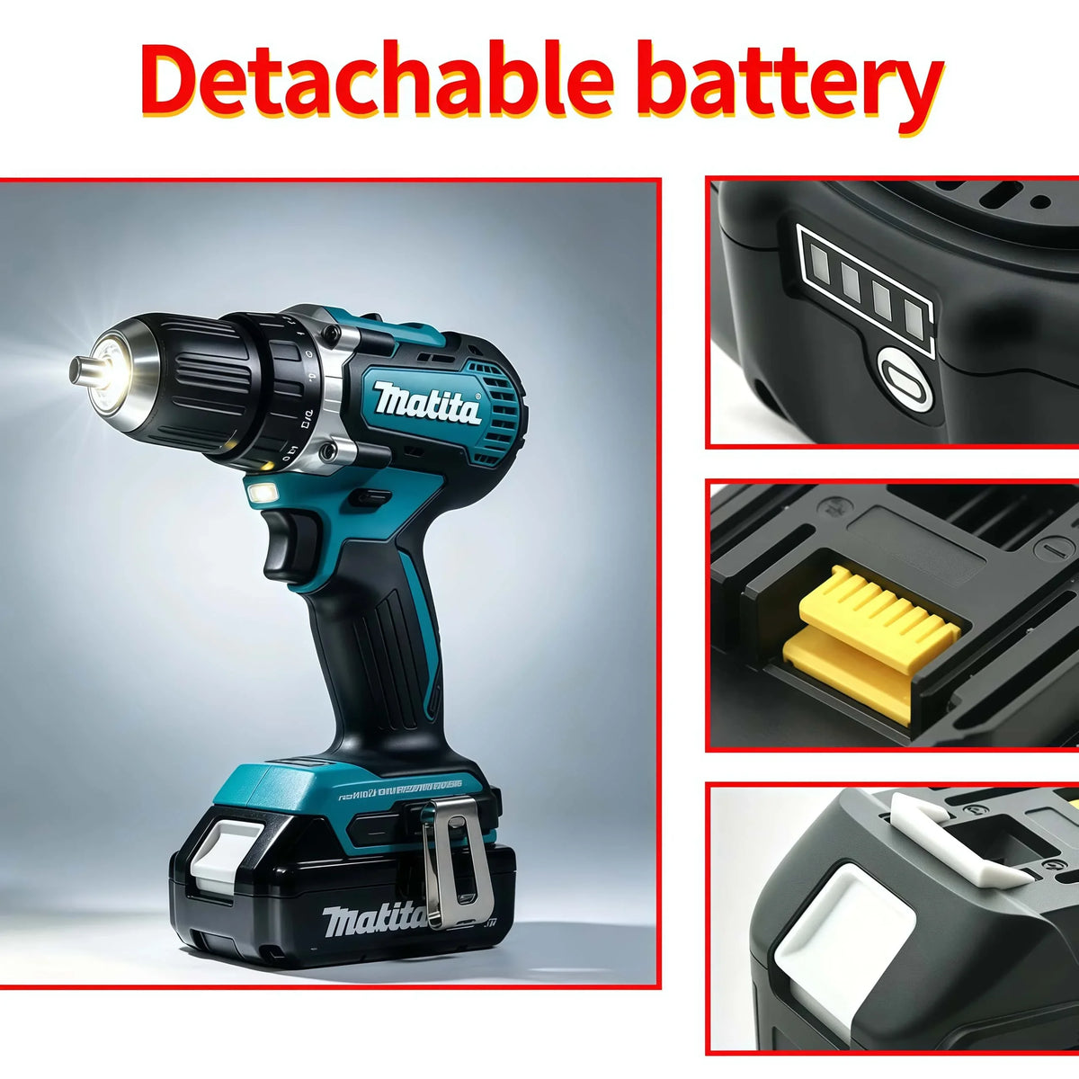 %Genuine 6AH Makita BL1860 6Ah Battery Power Tools Li-ion Re