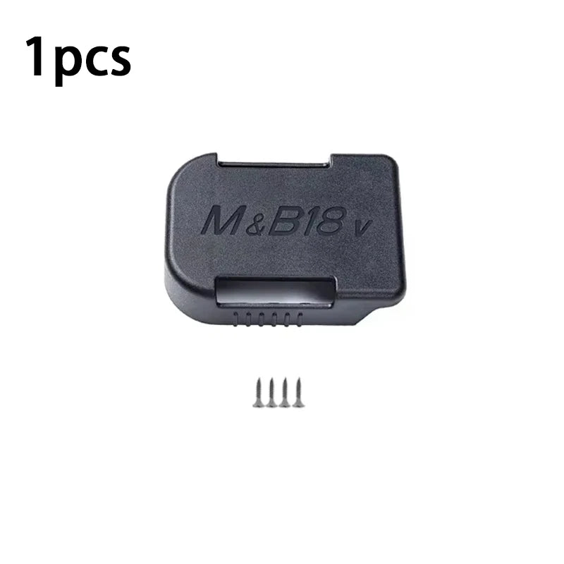 1pcs Battery Storage Rack Bracket for Makita Bosch 14.4V 18V Fixed Battery Tool with Screws Lithium Battery Holder Base