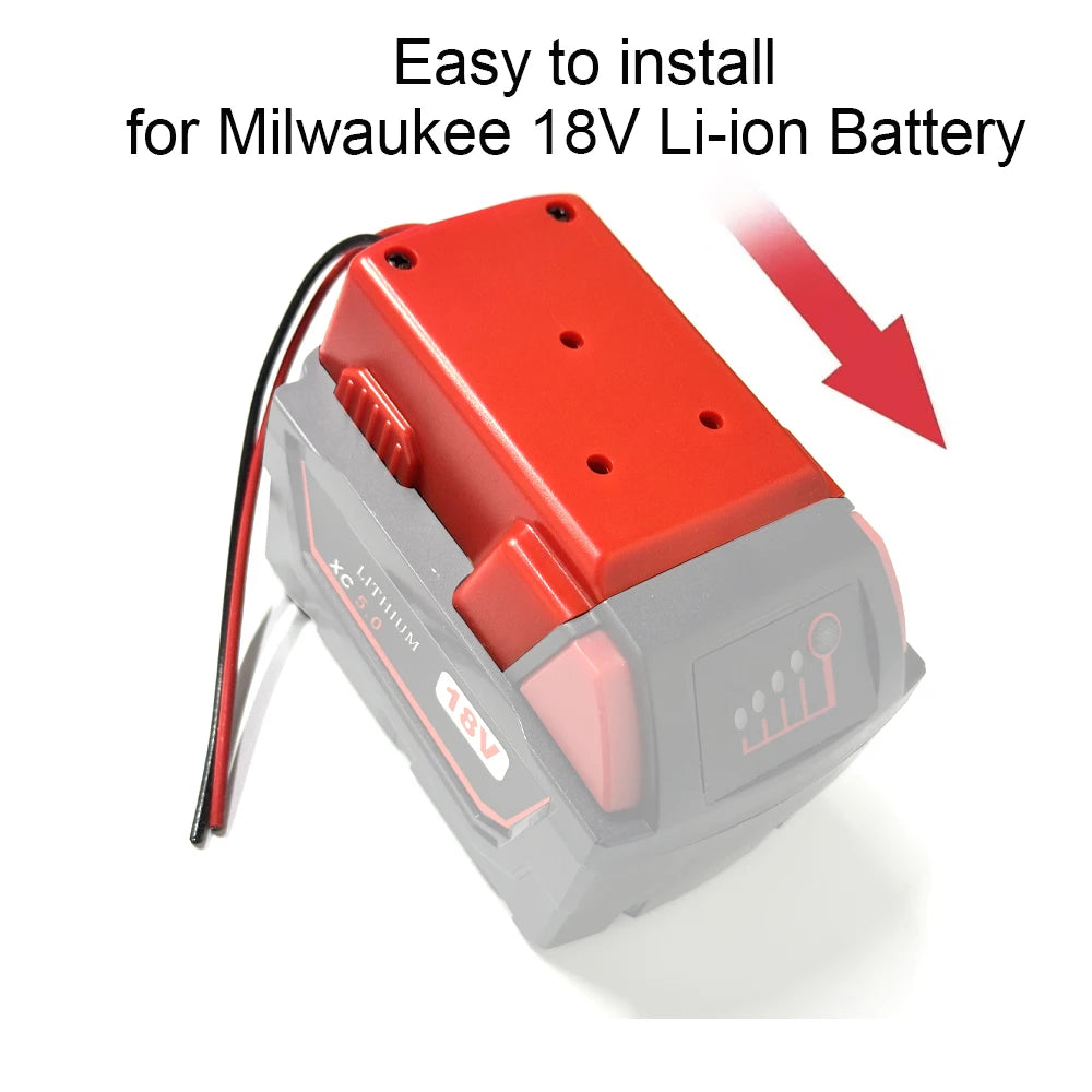 For Milwaukee 18V Li-ion Battery Adapters Dock Power DIY Bat