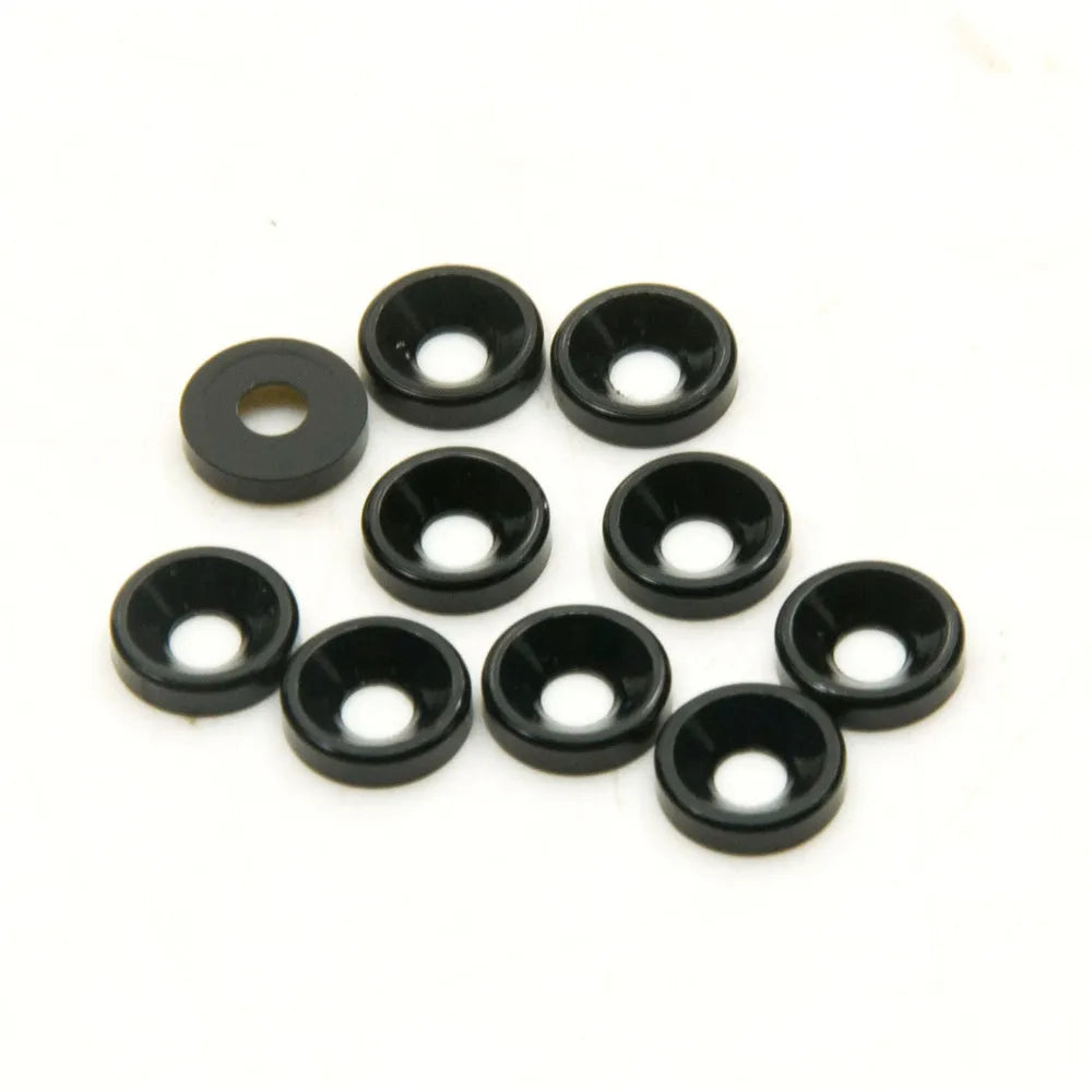 AXSPEED 10Pcs Aluminum M3 Countersunk Head Washer Gasket Cap Screw Hex Socket Screw for RC Model Upgrade Parts