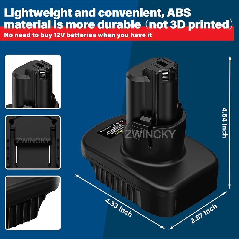 Battery Adapter Converter for Makita/Dewal/Milwaukee/Bosch 1