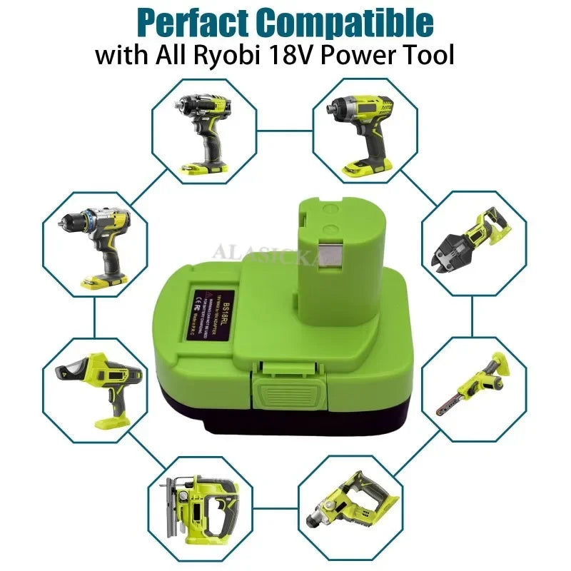 For Bosch 18V Lithium Batteries Compatible with For Ryobi 18