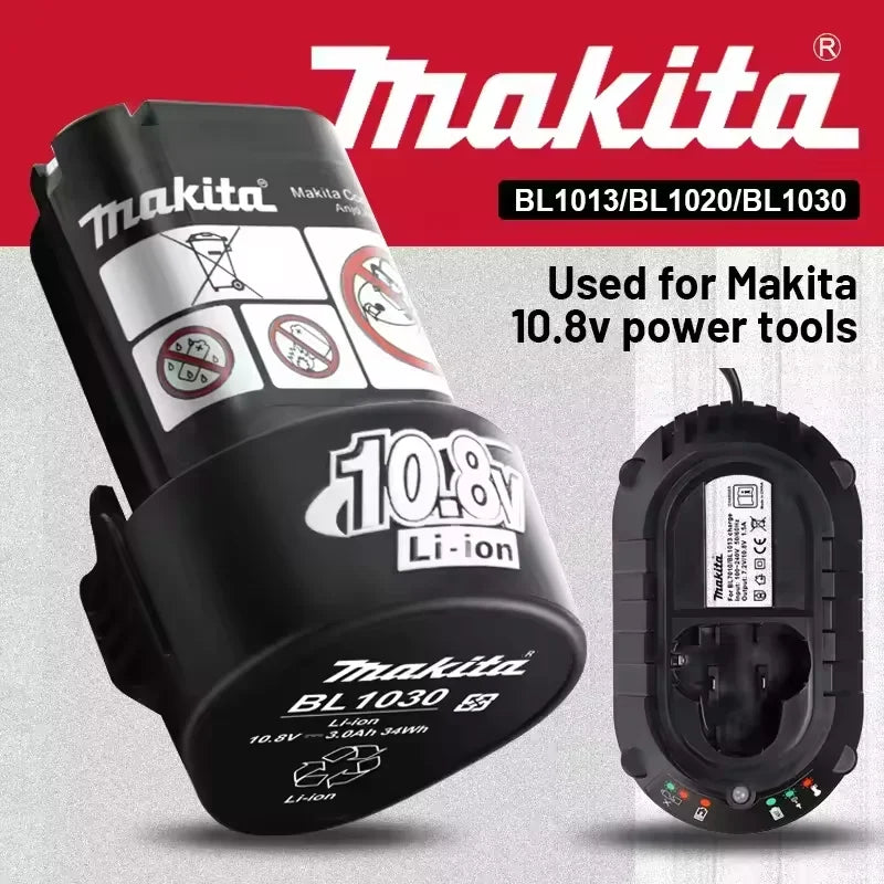 Makita 10.8V Original Battery BL1013 BL1020 BL1030 DF030D Ma