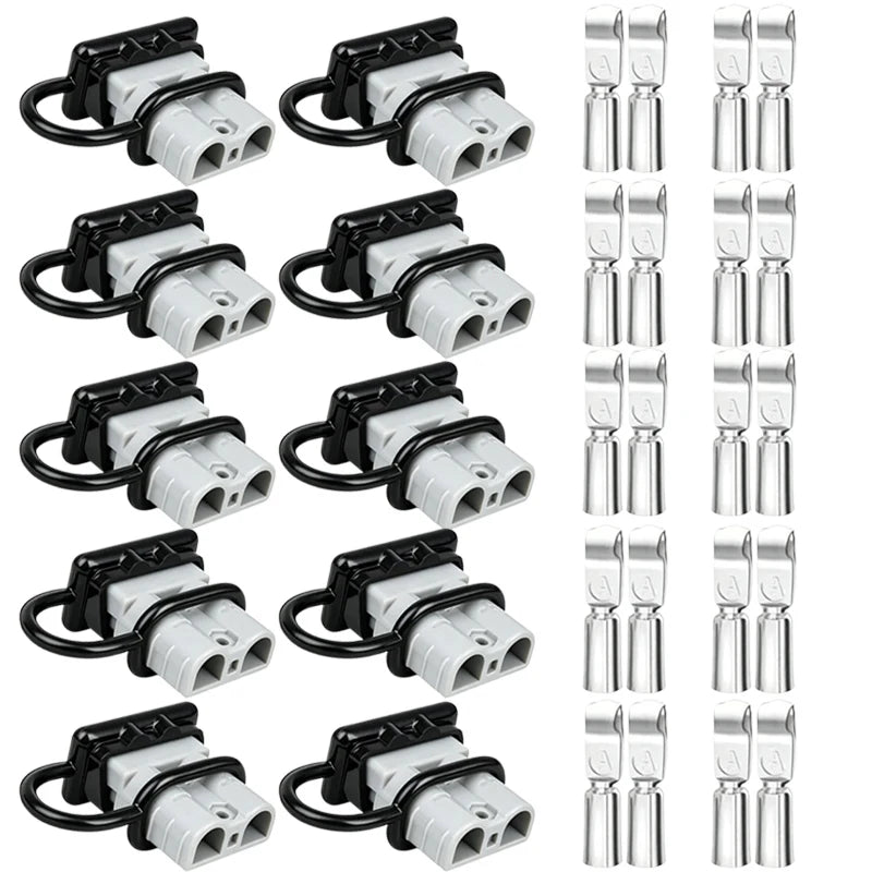 For Anderson Style Plug Connectors Adapter 50A DC for Power Tool Charger Battery Car RV Solar Panel Electronic Power Accessories