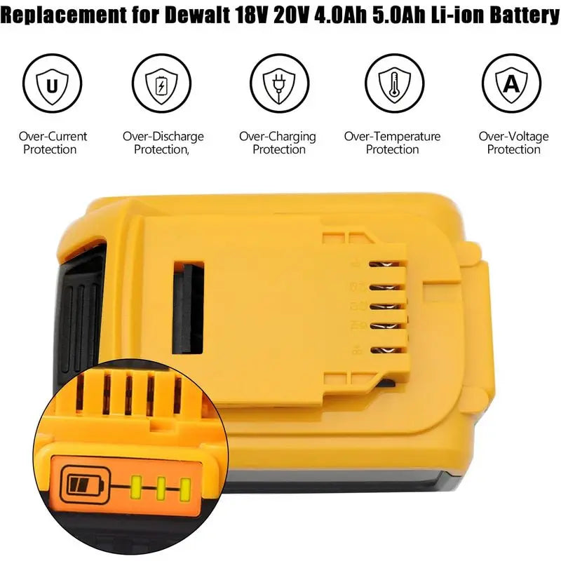 Replacement Battery Case Kit For DCB200 DCB201 18V Cordless 