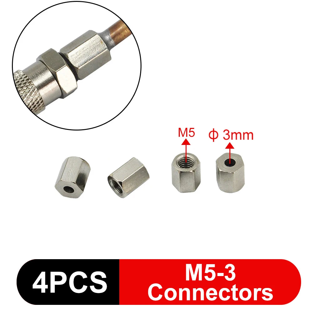 3mm/4mm Hose Hydraulic Copper Tube Welding M3/M5 Connector Bender Tool for RC Excavator Hydraulic Model Parts