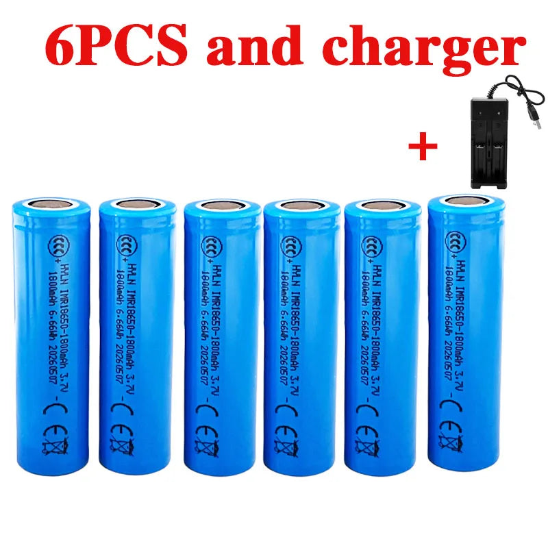 18650 3.7V 1800mAh Li-ion Rechargeable Battery Suitable for Power Tools Children s Toys Torches and Other Rechargeable Devices