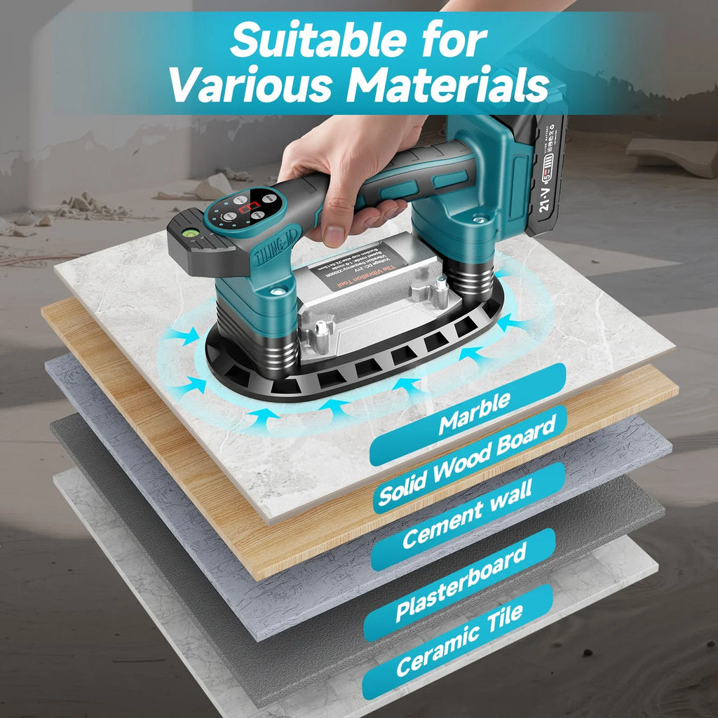 9 Speed Tile Laying Machine 400KG Tile Vibration Leveling Ma