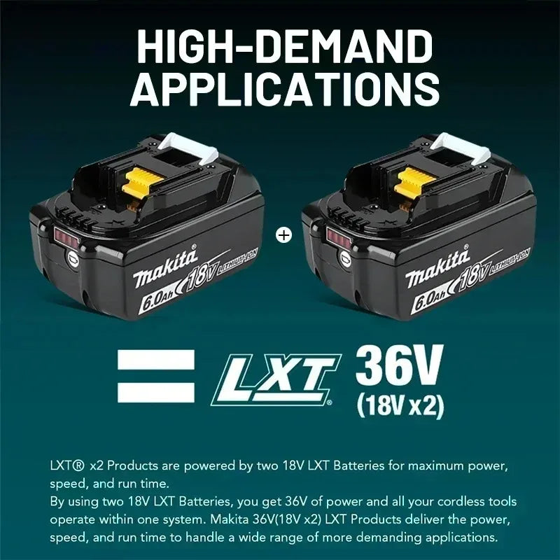 100% Original Makita Battery 18V 6000mAh BL1860B Rechargeabl