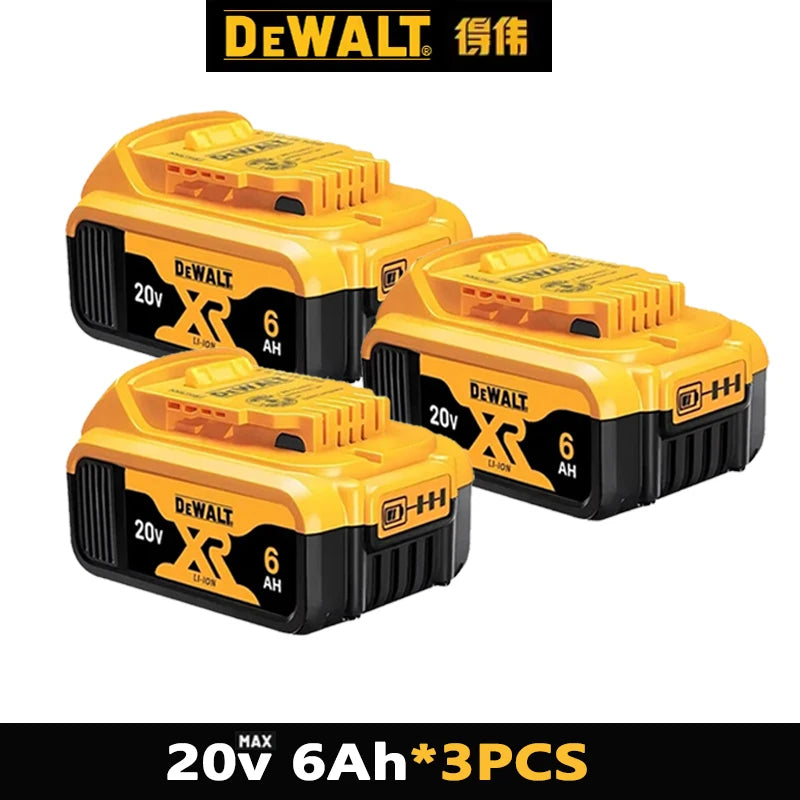 DeWALT 100% Original Battery 20V/60V 6Ah 9Ah MAX FlexVolt for DCB606 DCB205 DCB206 DCB209 DCB182 Power Tool with Charger