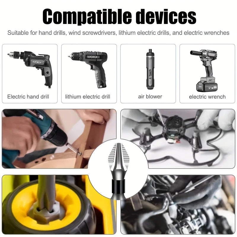 15pcs K5 Non-Slip Anti-Impact Threaded Drill Bit Set High Ma