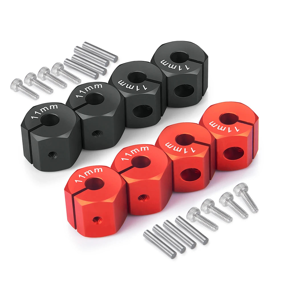 YEAHRUN 4PCS 12MM Hex Wheel Adapter with Pins Screws 8/9/10/