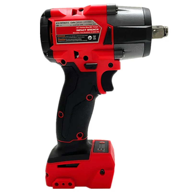 For Milwaukee 18V Battery Brushless Electric Wrench 650N.m Impact Wrench Cordless Driver Repair Car Truck Power Tools