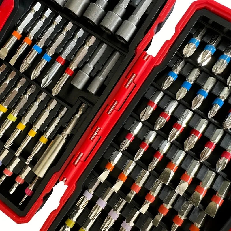 83Pcs Impact Driver Drill Bit Set with Magnetic Nut Driver S