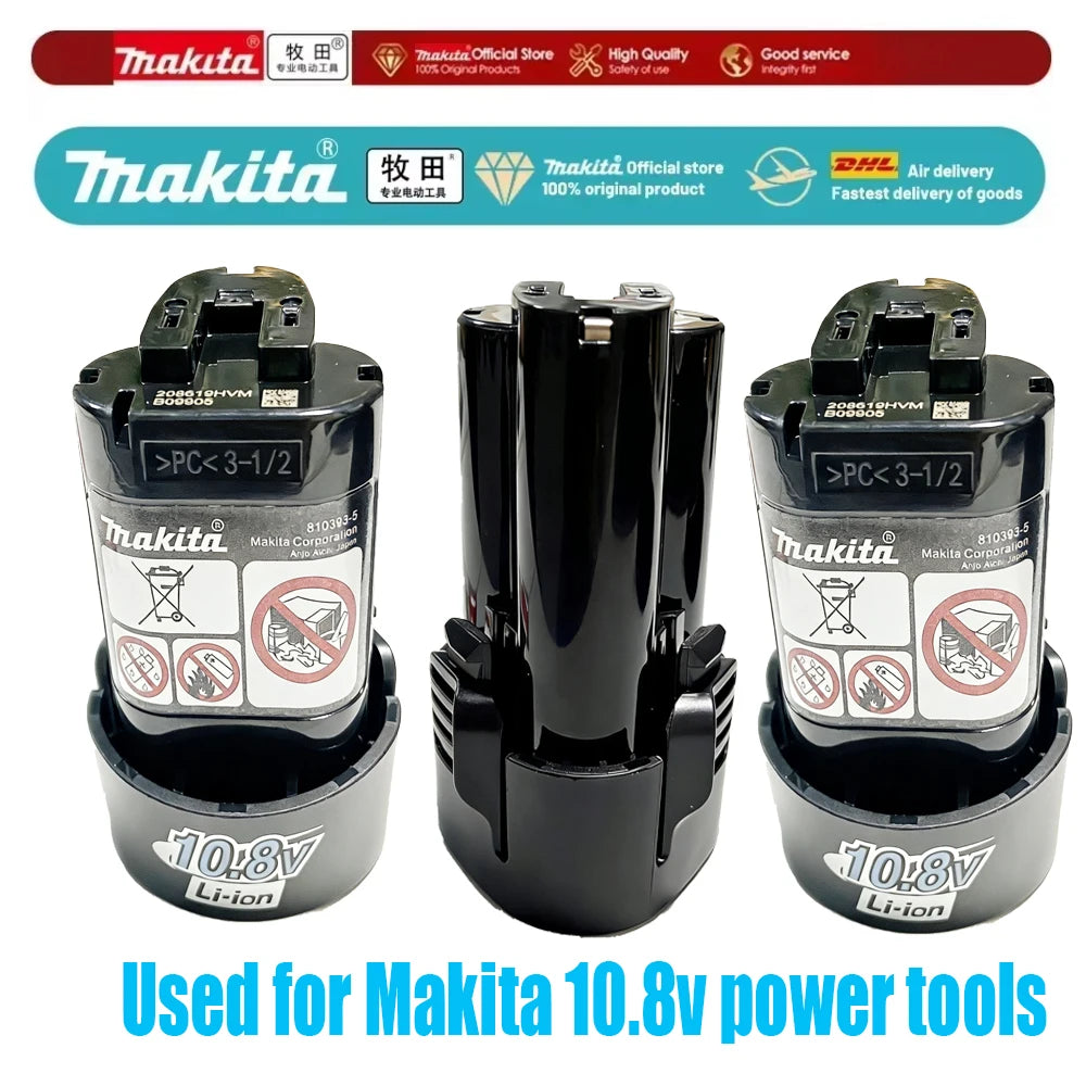2026 Makita 10.8V Battery 3.0Ah/2.0Ah Compatible with Makita