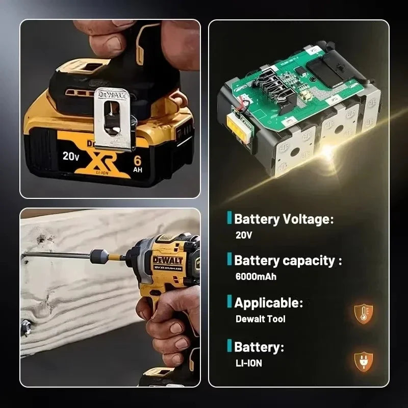 Dewalt 20V 6.0Ah Battery 5.0Ah Power Tool Replacement Batter