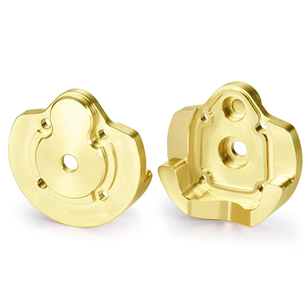 YEAHRUN Brass Outer Portal Covers Counterweight Wheel Hex Adapter for Axial UTB18 Capra 1/18 Unlimited Trail Buggy Upgrade Parts