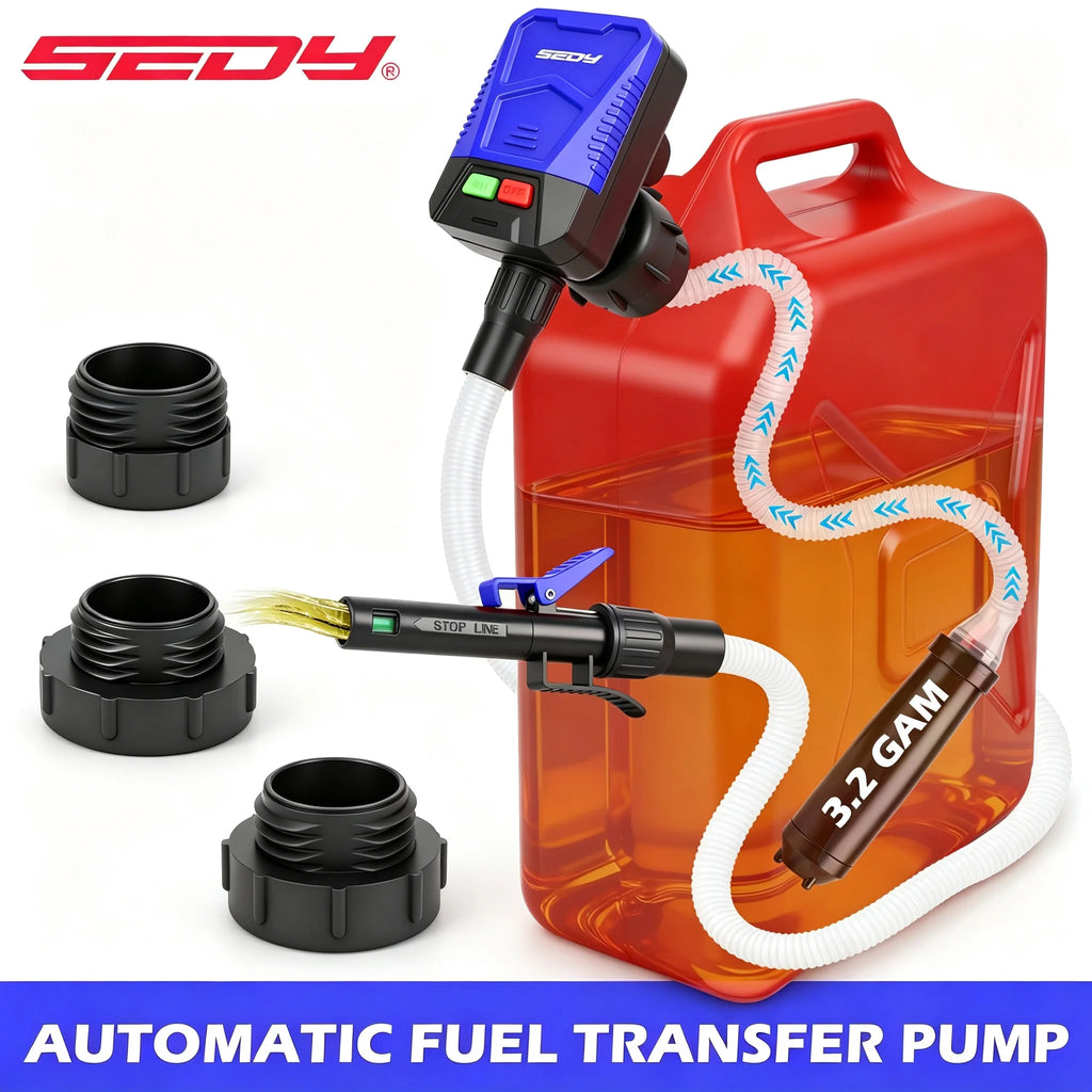 SEDY Upgraded Automatic Fuel Transfer Pump 3.2GPM Auto Stop 