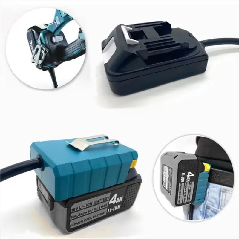 Battery Extension Cable Adapter for DEWALT/Makita/MILWAUKEE/