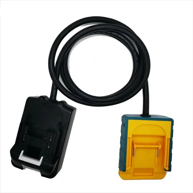 Battery Extension Cable Adapter for DEWALT/Makita/MILWAUKEE/Bosch 18v 20V Lithium Battery Belt Battery Adapter