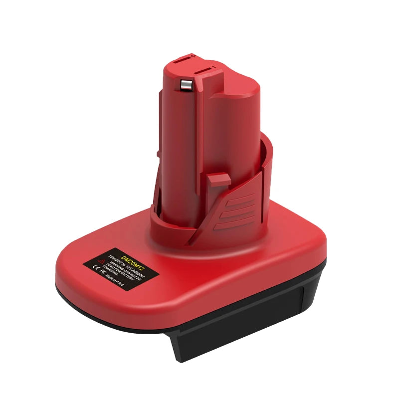 DM20M12 Adapter for Milwaukee M18 18V for DeWalt 20V Lithium Batteries Converting To for Milwaukee M12 12V Battery Power Tools
