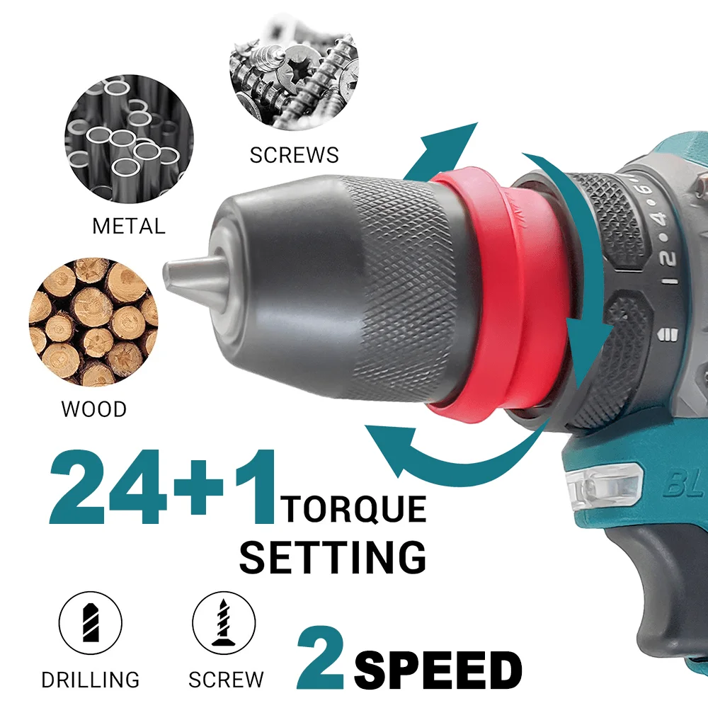 10mm New 2In1 Rechargeable Electric Screwdriver Cordless Dri